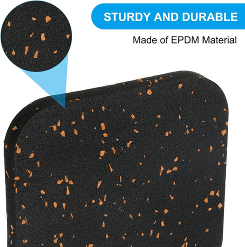 PATIKIL Treadmill Mat, 4 Pcs Exercise Equipment Mat Noise Reduction for Floor Protection, Washing Machine Pads, Anti Vibration Rubber Mats for Bik...