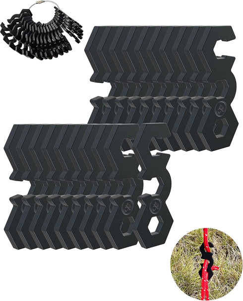 NACETURE Aluminum Alloy Rope Tensioner Camping Tent Guyline Cord Adjuster Camping of Gear for Camping, Hiking, Backpacking Ultralight Tent Stakes ...