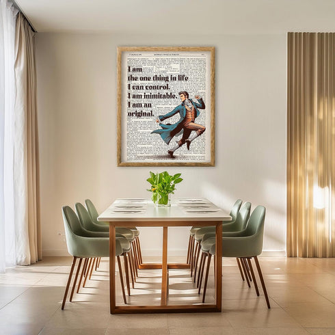 Posterizer 1 pcs-Hamilton musical quotes-I am inimitable-Quotes and Poems-Motivational & Inspirational Art-Gift for Music Fans-Gift for Art Lovers...