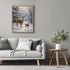 Posterizer 1 pcs-majestic deer in snowy winter scene-oil painting style-11-Art for Animal Lovers-Landscape & Nature Art-Decor for Home & Office- u...