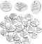 Aylifu 30 PCS of Alloy Inspirational Words Message Charm Pendants never never give up for Crafting Bracelet Necklace Jewelry Making Accessory...