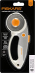 Fiskars 60mm Rotary Cutter for Fabric - Titanium Rotary Cutter Blade - Craft Supplies - Crafts, Sewing, and Quilting Projects - White...
