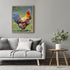Posterizer 1 pcs- Oil painting style- rooster in garden-Art for Animal Lovers- Gift for Men Women Entrepreneur Teens-Living Room Bedroom Decor- un...
