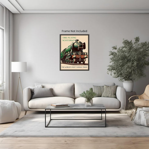 Posterizer 1 pcs-The World's Most Famous Train-Travel Scotland-Adventure Wall Art-GIft for Men Women Teens-Decor for Home & Office- unframed wall ...