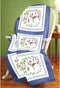 Janlynn Hummingbird Quilt Block Stamped Cross Stitch, 18 by 18-Inch, 6 Per Package...
