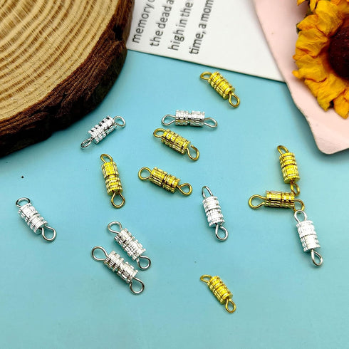 100Pcs Barrel Screw Clasps for Jewelry Making,Screw Twist Clasps Necklace Bracelet Clasp for Jewelry Finding,DIY Necklace Bracelet Supplies...