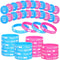WILLBOND 72 Pcs Gender Reveal Decorations - 36 Team Boy or Girl Pins and 36 Bracelets for Party Supplies, Baby Shower Games...