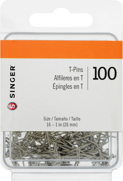 SINGER T-Pins, Silver...