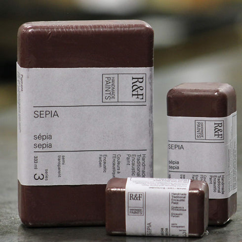 R&F Handmade Paints 1033 Encaustic Paint 40ml, Sepia...