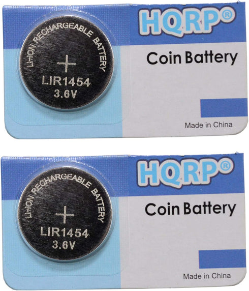 HQRP 2-Pack Battery Compatible with Varta LIR1454 CP1454 1454 ICR1454S Bose Soundport Free, B&O Beoplay E8, Samsung Gear IconX 2018 TWS Headphones...