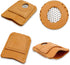 WILLBOND 4 Pieces Leather Thimble Hand Sewing Thimble Finger Protector Thimble Finger Pads for Knitting Sewing Quilting Pin Needles Craft Accessor...