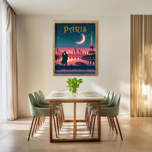 Posterizer 1 pcs-Paris Travel Art Decor-Adventure Wall Art-GIft for Men Women Teens-Decor for Home & Office- unframed wall art...