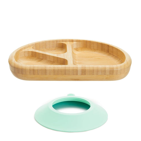 Munchkin® Bambou™ Divided Suction Plate - Eco-Friendly Bamboo Dinnerware for Babies and Toddlers...