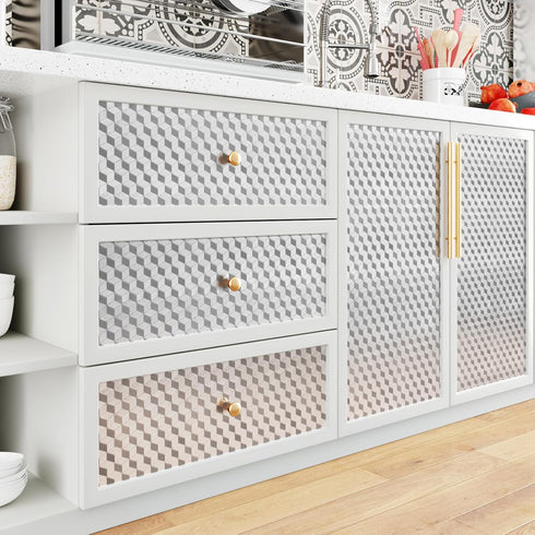 WESTICK Stainless Steel Contact Paper 80”x15.75” Oil Proof Stainless Steel Wallpaper Peel and Stick Kitchen Wallpaper Heat Resistant Silver Contac...