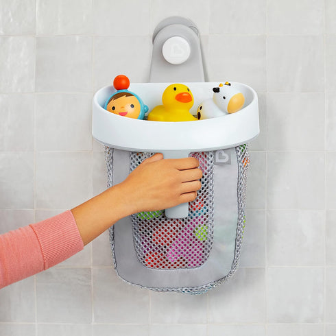 Munchkin® Super Scoop™ Hanging Bath Toy Storage with Quick Drying Mesh, Grey...