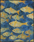 Posterizer 1 pcs- Yellow fish in the sea oil painting style-Art for Animal Lovers- Gift for Men Women Entrepreneur Teens-Decor for Home & Office- ...