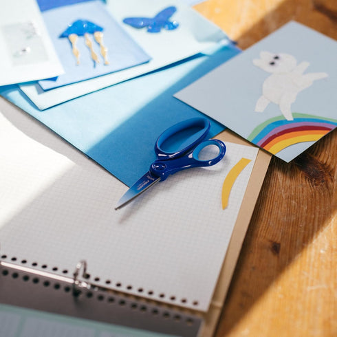 Fiskars Big Kids For Ages 8+ Ombre 6" Left-handed Scissors, Blue-Turquoise...