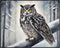 Posterizer 1 pcs-owl in nature-winter snowy scene in oil painting style-4-Art for Animal Lovers-Landscape & Nature Art-Decor for Home & Office- un...
