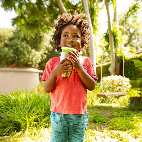 Munchkin Stainless Steel Sippy Cups for Toddlers 1-3, Spill Proof Miracle 360 Cup, Insulated, 10 Ounce, Green...