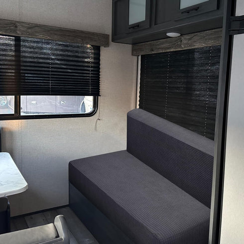 RV Dinette Cushions Covers,RV Elastic 2-Seater Sofa Chair Cover,Washable Replaceable Camping Cushion Sofa Home Protective Cover Suitable for RV Cu...