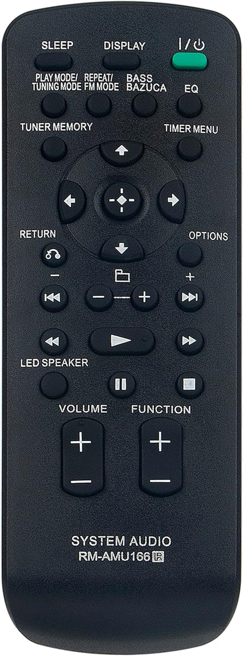 RM-AMU166 Replaced Remote fit for Sony Home Audio RDH-GTK37iP FST-GTK17iP FST-GTK37IP RDH-GTK17IP GTK-X1BT...