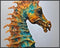 Posterizer 1 pcs- Beautiful Yellow and blue seahorse print-Art for Animal Lovers- Gift for Men Women Entrepreneur Teens-Living Room Bedroom Decor-...