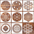 Sacred Geometry Stencil 8x8inch Reusable Hexagon Mandala Stencils Metatron's Cube/The Flower of Life Drawing Templates for Wall Canvas Paper Art C...