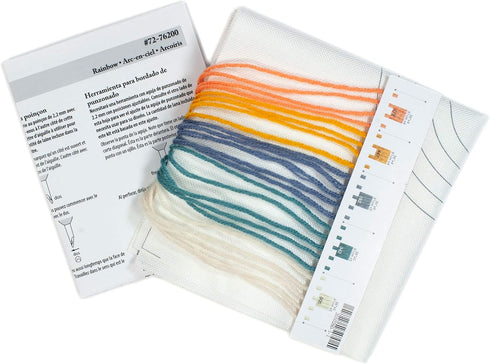 Dimensions 72-76200 Rainbow Punch Needle Embroidery Kit, 8'' Diameter......
