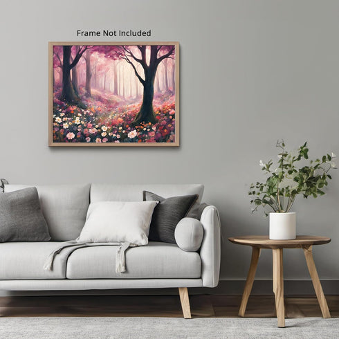 Posterizer 1 pcs- beautiful jungle trees scenary landscape 7-Landscape & Nature Art-Floral Botanical Art- Decor for Home & Office- unframed wall a...