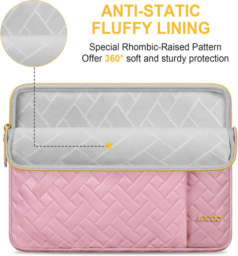 Lacdo Laptop Sleeve Case for 15 inch New MacBook Air M3 A3114 M2 A2941 2024-2023, 15 inch MacBook Pro A1990 A1707, Dell XPS 15 Plus Computer Lapto...