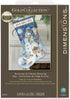 Dimensions Gold Collection Counted Cross Stitch 'Snowman & Friends' Personalized Christmas Stocking Kit, 18 Count White Aida, 16"...
