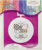 Janlynn 18 Count Round Mini Counted Cross Stitch Kit, 2-1/2-Inch, Patchwork Butterfly...
