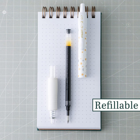 PILOT, G2 Premium Gel Roller Pens, Fine Point 0.7 mm, Dot-Patterned Barrels, Pack of 14, Black...