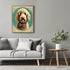 Posterizer 1 pcs-cute fluffy dog with chic background-Art for Animal Lovers-GIft for Men Women Teens-Decor for Home & Office- unframed wall art...