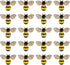AUEAR, Alloy Bee Charm Pendants Rhinestone Enamel for DIY Craft Wedding Decoration Jewelry Making Necklace Bracelet (Style A, 20 Pack)...