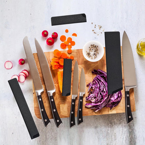 PATIKIL ABS Knife Cover Sleeves for 7" Chopping Knife Cleaver, Knives Edge Guard Blade Protector Universal Knife Sheath for Home Kitchen, Black...