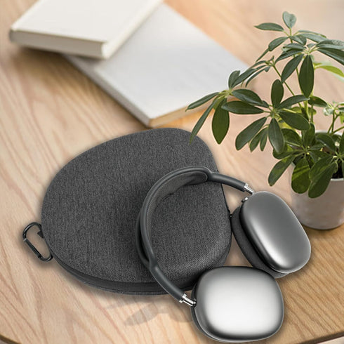 Travel Case for AirPods Max Headphones, Sleep Mode Hard Carrying Case for Apple AirPods Max Wireless Over-Ear Headsets Portable Storage Bag - Grey...