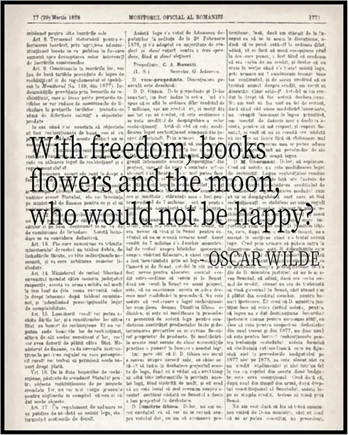 Posterizer 1 pcs-Oscar wilde quote for book lovers-Quotes and Poems-Motivational & Inspirational Art-Gift for Teachers-School and classroom art- U...
