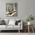 Posterizer 1 pcs-owl in nature-winter snowy scene in oil painting style-10-Art for Animal Lovers-Landscape & Nature Art-Decor for Home & Office- u...