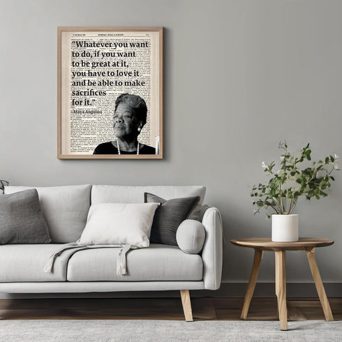 Posterizer 1 pcs-Whatever You Want to Do-Maya Angelou-Quotes-Afro-American Art Collection- Living Room Bedroom Decor- unframed wall art...