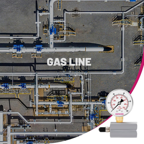 0-100psi/kpa Gas Test Pressure Gauge, 2" Dial Size, 3/4" FNPT Connection, Chrome Plated Steel Body Assembly, 3-2-3% Accuracy…...