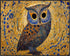 Posterizer 1 pcs- cute brown and blue owl-Art for Animal Lovers- Living Room Bedroom Decor- unframed wall art...