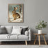 Posterizer 1 pcs-cute bunny in snowy winter scene -3-Art for Animal Lovers-Landscape & Nature Art-Decor for Home & Office- unframed wall art...
