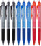 Pilot, FriXion Clicker Erasable Gel Pens, Extra Fine Point 0.5 mm, Pack of 8, Black, Red & Blue...