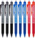 Pilot, FriXion Clicker Erasable Gel Pens, Extra Fine Point 0.5 mm, Pack of 8, Black, Red & Blue...