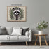 Posterizer 1 pcs- A raccoon with green halo and leaves arround it-Art for Animal Lovers- Gift for Men Women Entrepreneur Teens-Decor for Home & Of...