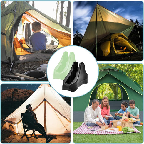 12Pack Rope Tensioner Ultralight Guyline Tensioners Adjuster Tent Rope, Rope Tightener for Tents & Tarps Paracord Ultralight Backpacking Gear, fit...