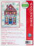 Dimensions 70-08988 Ivory, 5" x 7" Holiday Home Counted Cross Stitch Kit, 14 Navy Aida...