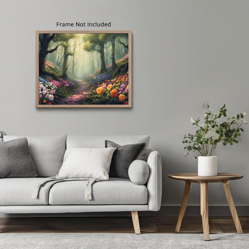Posterizer 1 pcs- beautiful jungle trees scenary landscape 8-Landscape & Nature Art-Floral Botanical Art- Decor for Home & Office- unframed wall a...