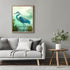 Posterizer 1 pcs-detailed depiction of a blue heron bird -2-Art for Animal Lovers Gift for Art Lovers Decorations for Bedroom, Office, Living Room...